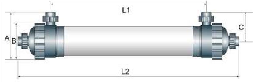 HM8060/HM200 UF Membrane Dimensions